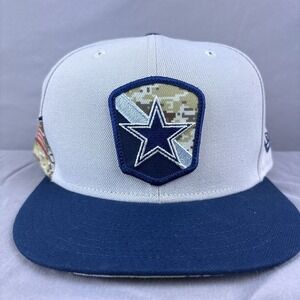 59FIFTY Dallas Cowboys Size 7 3/4 Salute To Service Camo New Era Fitted Hat Cap